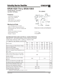 Datasheet SRA1040 manufacturer Comchip