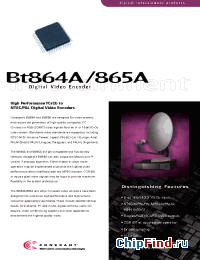 Datasheet BT864A manufacturer Conexant