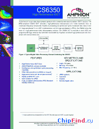 Datasheet CS6350AE manufacturer Conexant