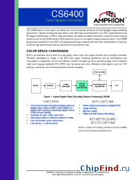 Datasheet CS6421 manufacturer Conexant