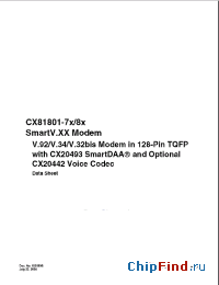 Datasheet CX20493 manufacturer Conexant