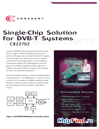 Datasheet CX22702 manufacturer Conexant