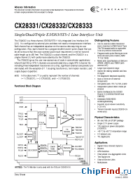Datasheet CX28331-1X manufacturer Conexant