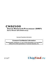 Datasheet CX82100-11 manufacturer Conexant