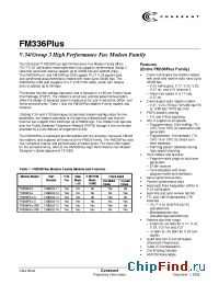 Datasheet FM336Plus-D90 manufacturer Conexant