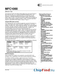 Datasheet MFC1000 manufacturer Conexant