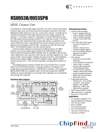 Datasheet RS8953B manufacturer Conexant