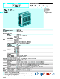 Datasheet ADA1000F-36 manufacturer COSEL