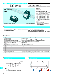 Datasheet NAC-06-472 manufacturer COSEL