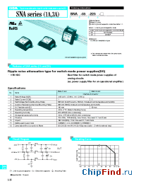 Datasheet SNA-01-223 manufacturer COSEL