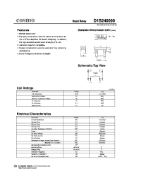 Datasheet D1B240000 manufacturer COSMO