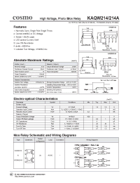 Datasheet KAQW214A manufacturer COSMO