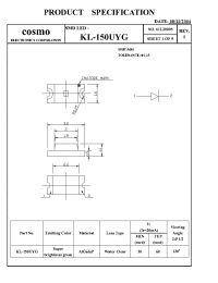 Datasheet KL-150UYG manufacturer COSMO