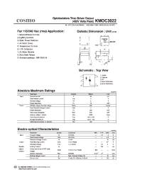 Datasheet KMOC3022 manufacturer COSMO