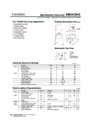 Datasheet KMOC3043 manufacturer COSMO