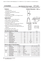 Datasheet Kp1040 manufacturer COSMO
