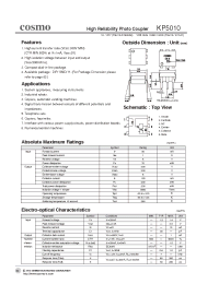 Datasheet KP5010B manufacturer COSMO