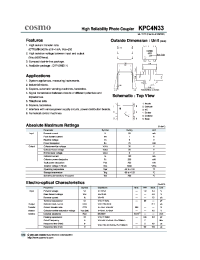 Datasheet KPC4N33 manufacturer COSMO