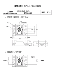 Datasheet KSD440AC8 manufacturer COSMO