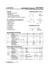 Datasheet KTLP161G manufacturer COSMO