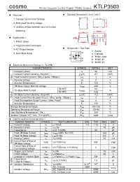 Datasheet KTLP3503 manufacturer COSMO