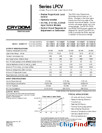Datasheet 20LPCV2440 manufacturer Crydom