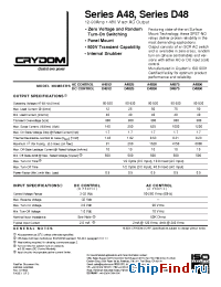 Datasheet A4812 manufacturer Crydom