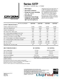 Datasheet A53DP25D manufacturer Crydom