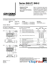 Datasheet B481B-2 manufacturer Crydom