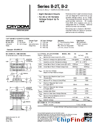 Datasheet B511-2T manufacturer Crydom