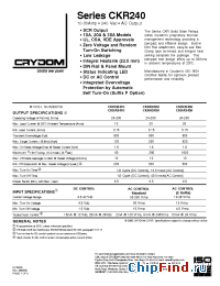 Datasheet CKRA2410P manufacturer Crydom