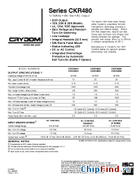 Datasheet CKRA4810P manufacturer Crydom