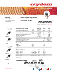 Datasheet CRNA25 manufacturer Crydom