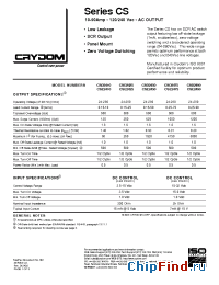 Datasheet CSD2410 manufacturer Crydom