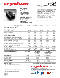 Datasheet CWA2410-10 manufacturer Crydom