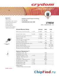 Datasheet CYNB40-1000 manufacturer Crydom