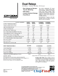 Datasheet D2425DE manufacturer Crydom