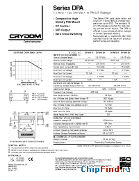 Datasheet DPA4111 manufacturer Crydom