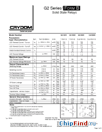 Datasheet G2-1B01-ST manufacturer Crydom