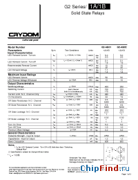 Datasheet G2-AB01-ST manufacturer Crydom