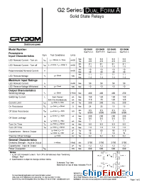 Datasheet G2-DA02-ST manufacturer Crydom