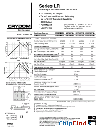 Datasheet LR600240D40 manufacturer Crydom