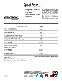 Datasheet TD2420Q-10 manufacturer Crydom
