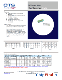 Datasheet RC3002B6 manufacturer CTS