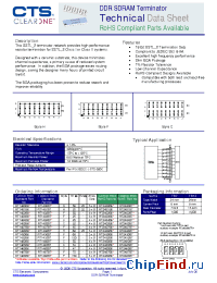 Datasheet RT1401B6 manufacturer CTS