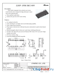 Datasheet IM13400E manufacturer Cyntec