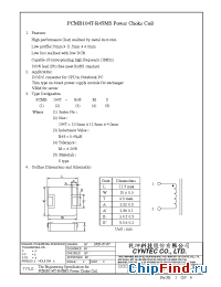 Datasheet PCMB104-2R2MS manufacturer Cyntec