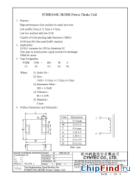 Datasheet PCMB104-3R3MS manufacturer Cyntec
