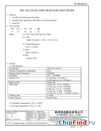 Datasheet TBF-2012-245-R2 manufacturer Cyntec
