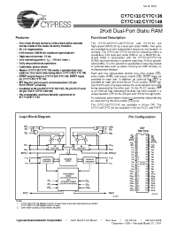 Datasheet 7C132-30 manufacturer Cypress